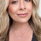 New Colors - Stainless Steel 18K Gold Plated Zirconia Charm Necklace (With Box)