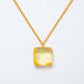 Melania Clara Square Crystal Pendant Necklace