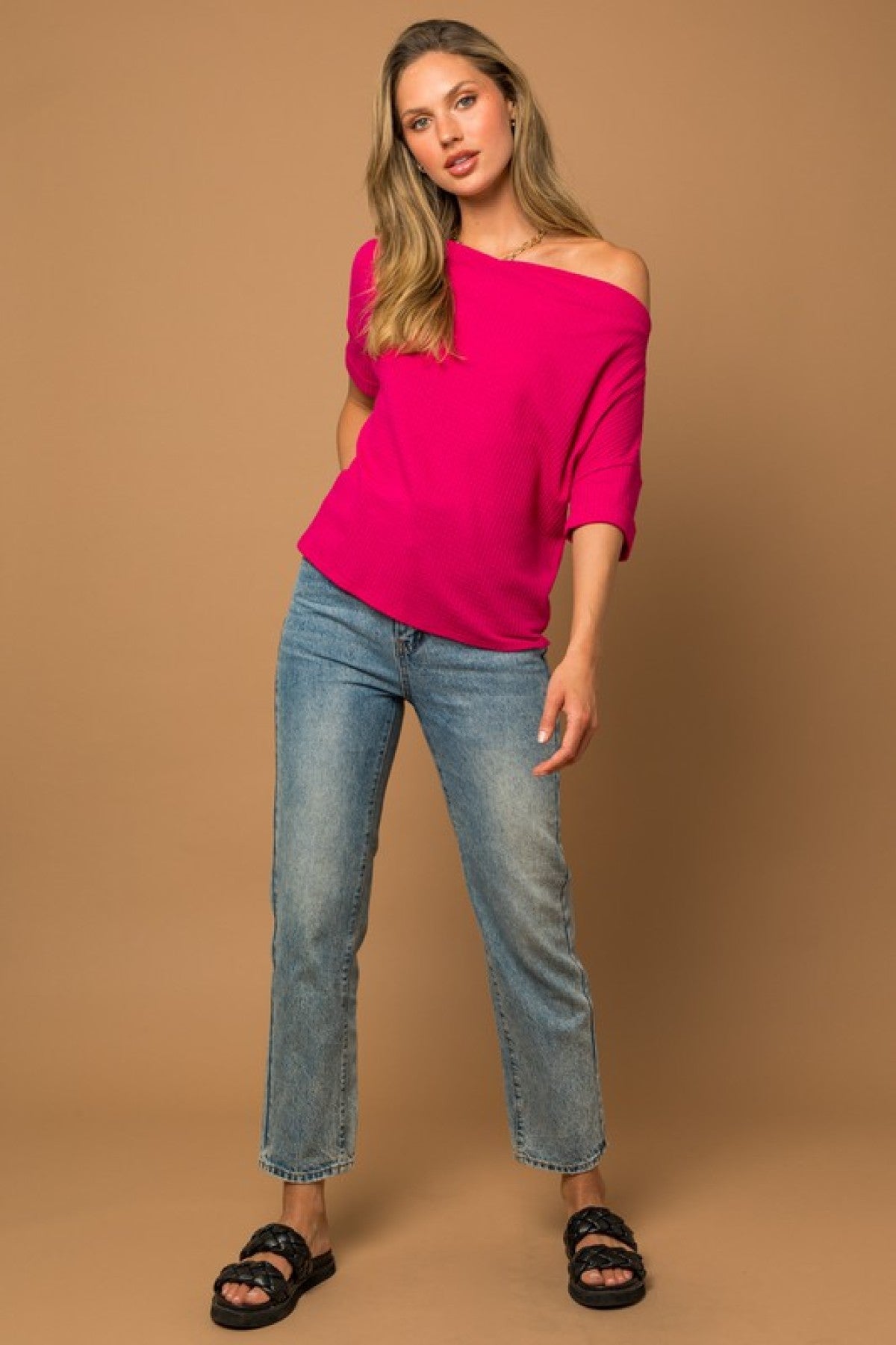 Gilli S/S Cowl Neck Top
