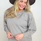 Zenana Pigment Dyed French Terry Pullover With Pockets