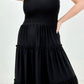 Zenana Smocked Tiered Maxi Dress