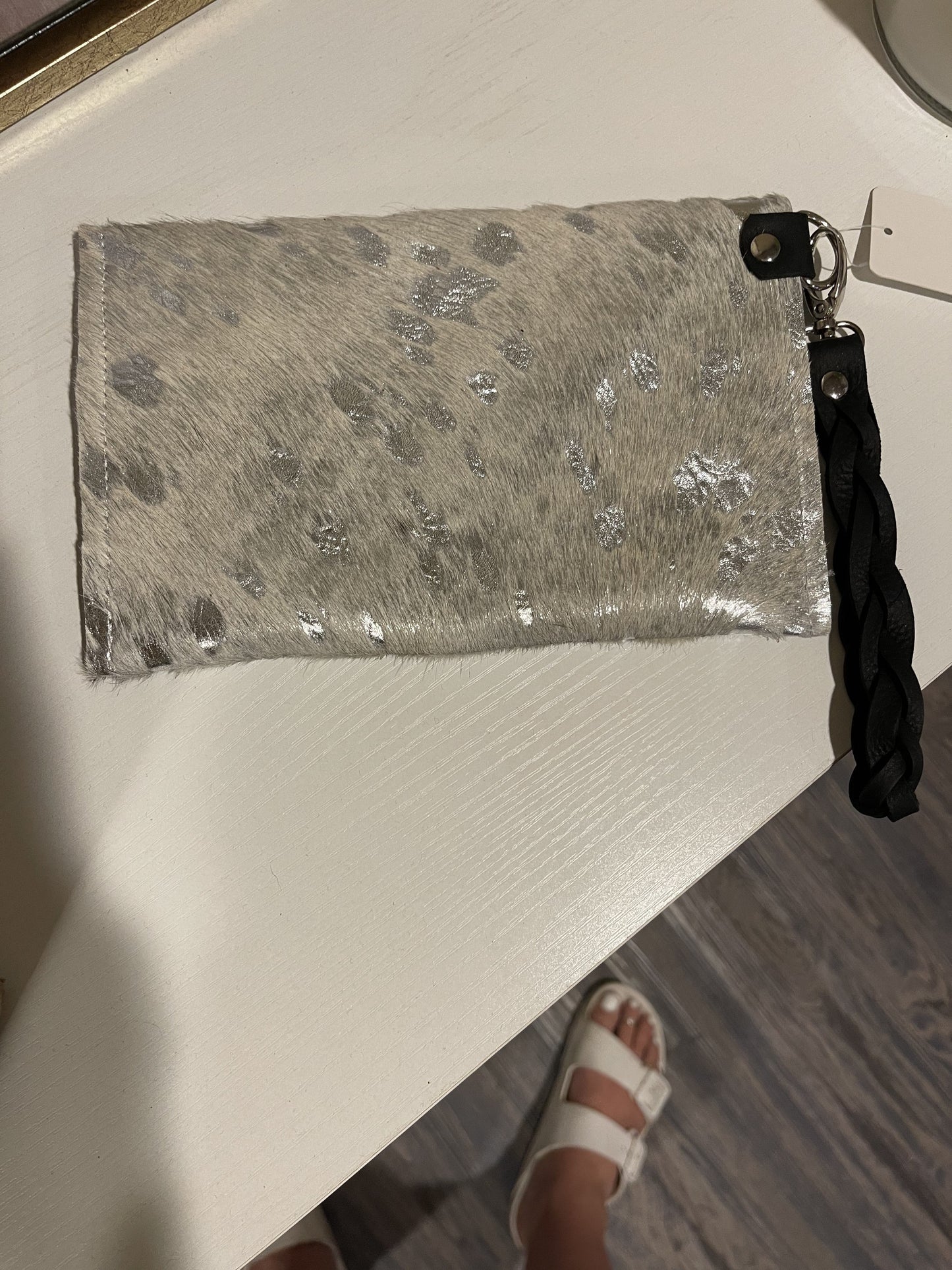 Cowhide Envelope Wristlet