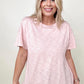 Cotton Bleu Washed Cotton Slub Tee Shirt