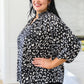 A Bit Of Fun Animal Print Blouse In Black
