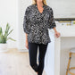 A Bit Of Fun Animal Print Blouse In Black