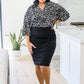 A Bit Of Fun Animal Print Blouse In Black