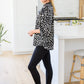A Bit Of Fun Animal Print Blouse In Black