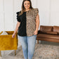 A Bit Wild Flutter Sleeve Top