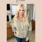 V-Neck Front Seam Sweater in Neon Hot Pink