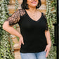 A Little Bit of Lace Top In Noir