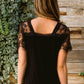 A Little Bit of Lace Top In Noir