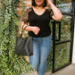 A Little Bit of Lace Top In Noir