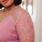 A Little Bit of Lace Top In Pink