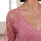 A Little Bit of Lace Top In Pink