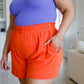 A Little Lazy High Rise Linen Shorts