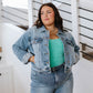 Reese Rhinestone Denim Jacket
