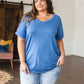 Absolute Favorite V-Neck Top in Azure