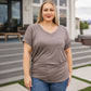 Absolute Favorite V-Neck in Dark Taupe