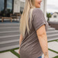 Absolute Favorite V-Neck in Dark Taupe