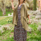 Adrift Memories Kimono in Green