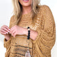 Leopard Beaded Bracelet With Tassel Keychain