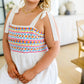 Ain't She Sweet Embroidered Babydoll Dress