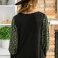 All Right Now Animal Print Sleeve Top