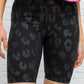 Animal Print Biker Shorts In Black