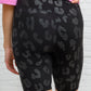 Animal Print Biker Shorts In Black