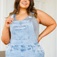Annabelle Distressed Straight Leg Overalls