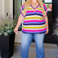 Another One V-Neck Striped Top