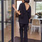Around the World Draped Sleeve Blouse