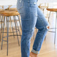 Ashley Hi-Waist Destroyed Boyfriend Jeans