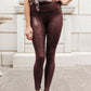 Ava Leggings In Burgundy