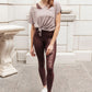 Ava Leggings In Burgundy