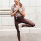Ava Leggings In Burgundy