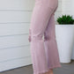 Babs High Rise Distressed Straight Jeans in Mauve