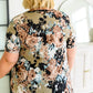 Baskets of Flowers Floral Tee
