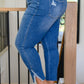 Bethany Frayed Hem Detail Skinny Jeans
