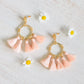 Borrowed Moment Earrings In Peach
