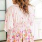 Bouquet a Day Floral Peplum Top