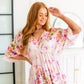 Bouquet a Day Floral Peplum Top