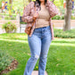 Brecken Hi-Waist Minimal Destroy Bootcut Jeans