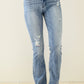 Brecken Hi-Waist Minimal Destroy Bootcut Jeans