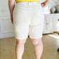 Brenda Mid Rise Cuffed Denim Bermuda Shorts