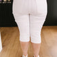 Bright White Capris