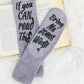 Bring Me Some Wine Socks In Gray