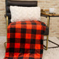 Buffalo Plaid Blanket In Red & Black
