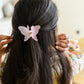 Butterfly Claw in Matte Pink