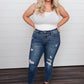 Vintage Indigo Cropped Skinny Jeans